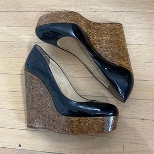 Christian Louboutin Size 40 Black Wedges